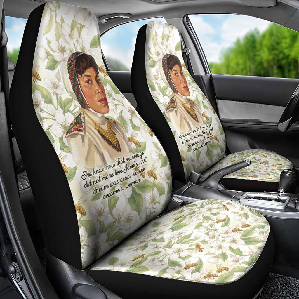 Zora Neale Hurston Car Seat Cover Floral Illustration Featuring Janie’s Dream from Their Eyes Were Watching God - African Pride