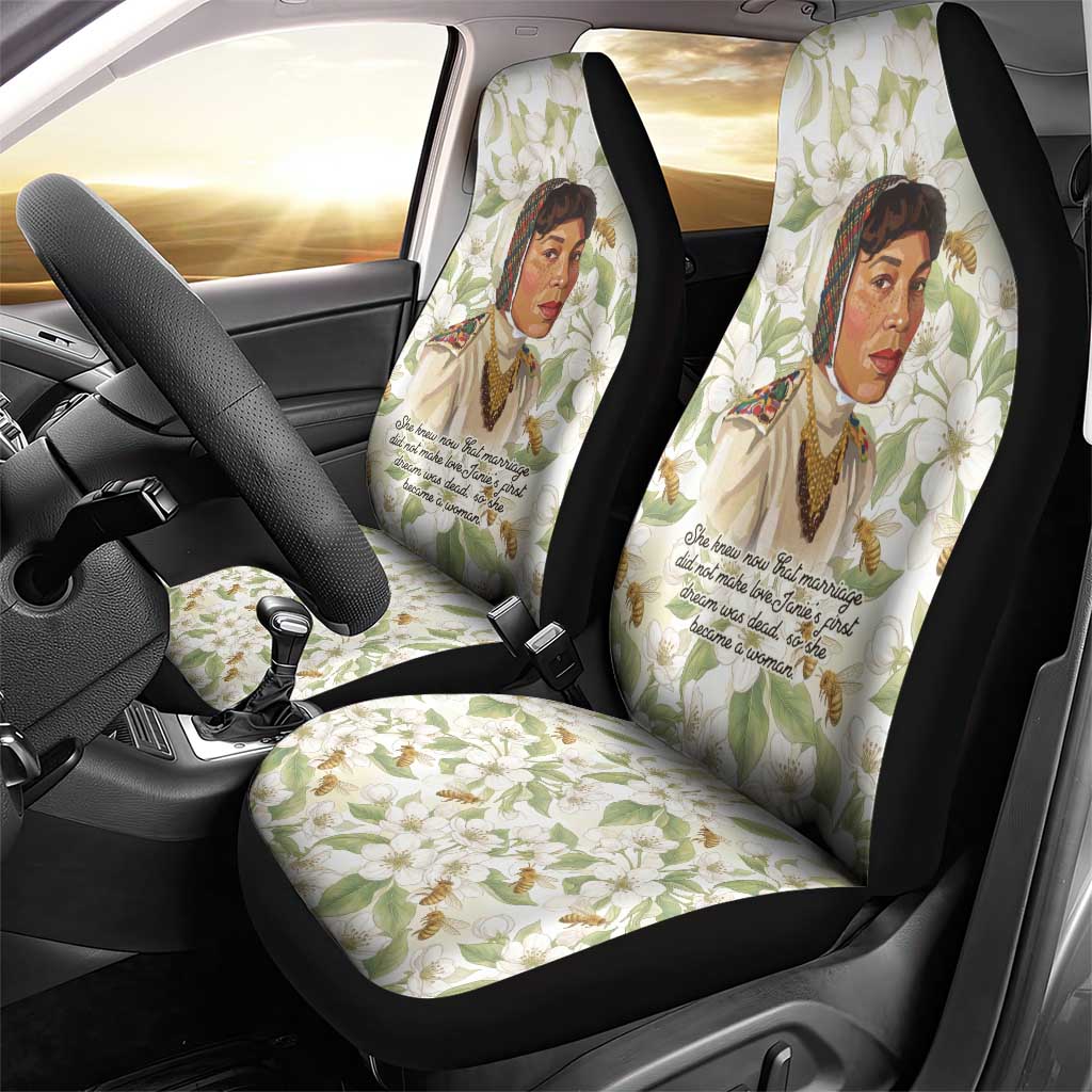 Zora Neale Hurston Car Seat Cover Floral Illustration Featuring Janie’s Dream from Their Eyes Were Watching God - African Pride