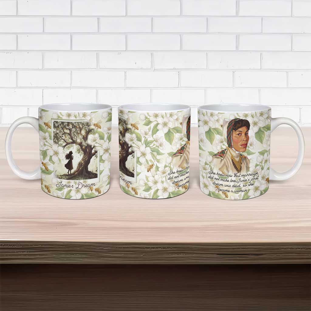 Zora Neale Hurston Ceramic Mug Floral Illustration Featuring Janie’s Dream from Their Eyes Were Watching God - African Pride