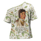 Zora Neale Hurston Cross Shoulder Shirt Floral Illustration Featuring Janie’s Dream from Their Eyes Were Watching God - African Pride