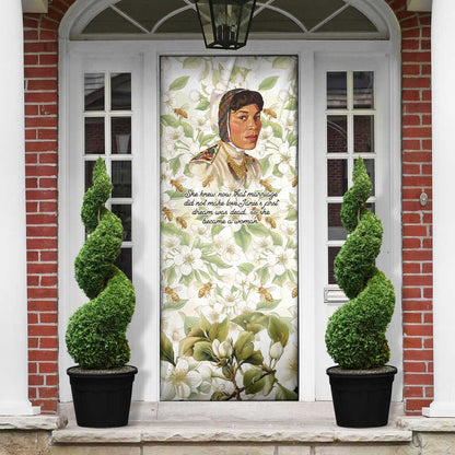 Zora Neale Hurston Door Cover Floral Illustration Featuring Janie’s Dream from Their Eyes Were Watching God - African Pride