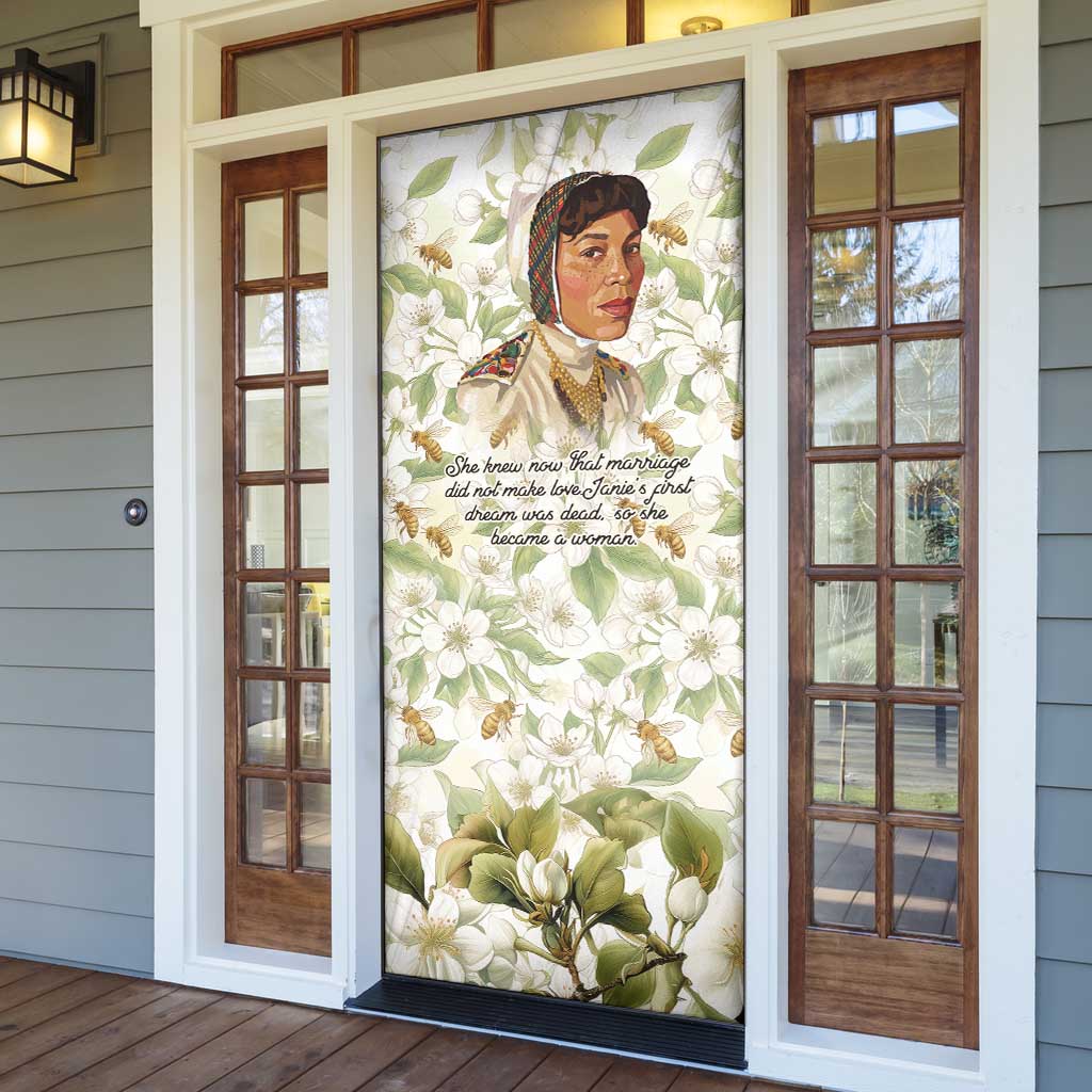 Zora Neale Hurston Door Cover Floral Illustration Featuring Janie’s Dream from Their Eyes Were Watching God - African Pride