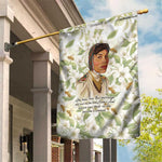 Zora Neale Hurston Garden Flag Floral Illustration Featuring Janie’s Dream from Their Eyes Were Watching God - African Pride