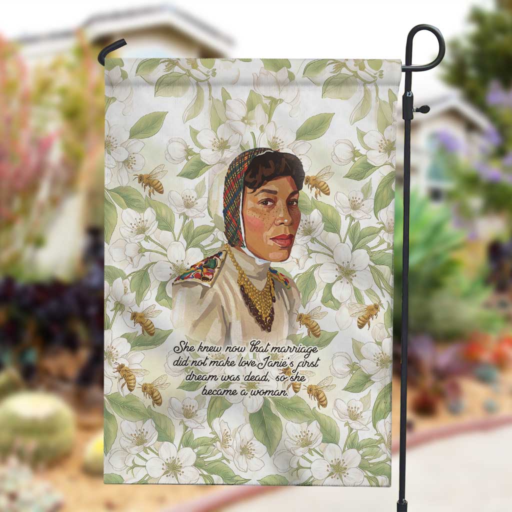 Zora Neale Hurston Garden Flag Floral Illustration Featuring Janie’s Dream from Their Eyes Were Watching God - African Pride