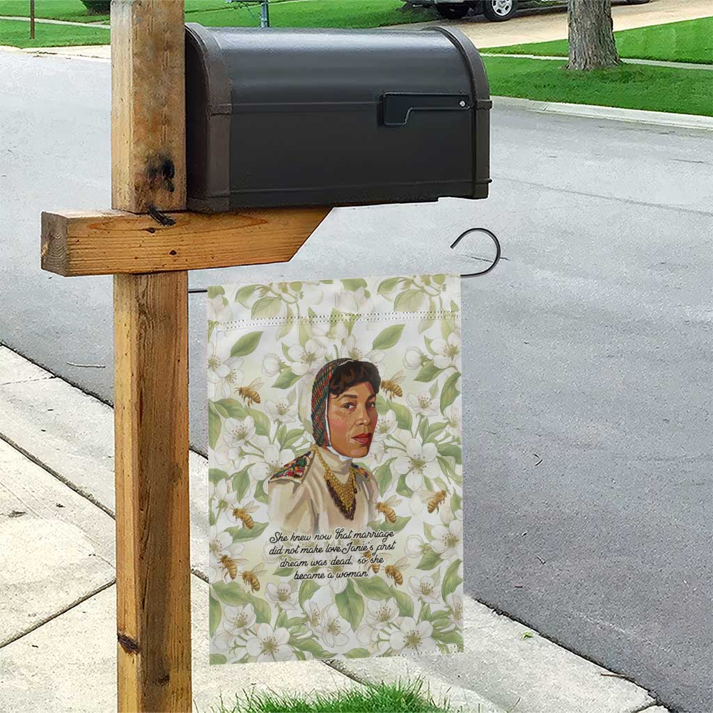 Zora Neale Hurston Garden Flag Floral Illustration Featuring Janie’s Dream from Their Eyes Were Watching God - African Pride
