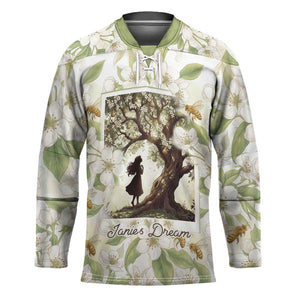 Zora Neale Hurston Hockey Jersey Floral Illustration Featuring Janie’s Dream from Their Eyes Were Watching God - African Pride