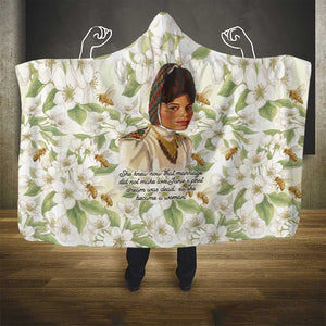 Zora Neale Hurston Hooded Blanket Floral Illustration Featuring Janie’s Dream from Their Eyes Were Watching God - African Pride