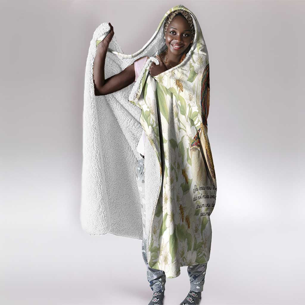 Zora Neale Hurston Hooded Blanket Floral Illustration Featuring Janie’s Dream from Their Eyes Were Watching God - African Pride