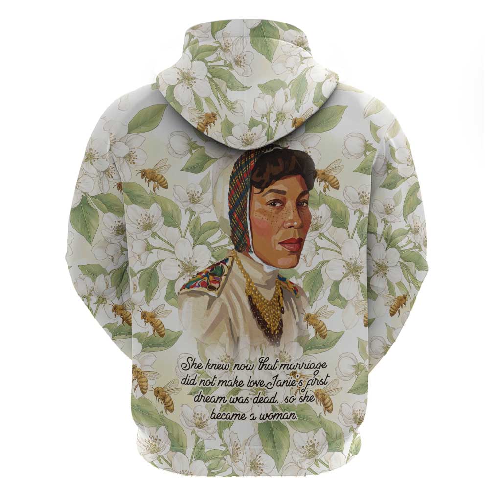 Zora Neale Hurston Hoodie Floral Illustration Featuring Janie’s Dream from Their Eyes Were Watching God - African Pride
