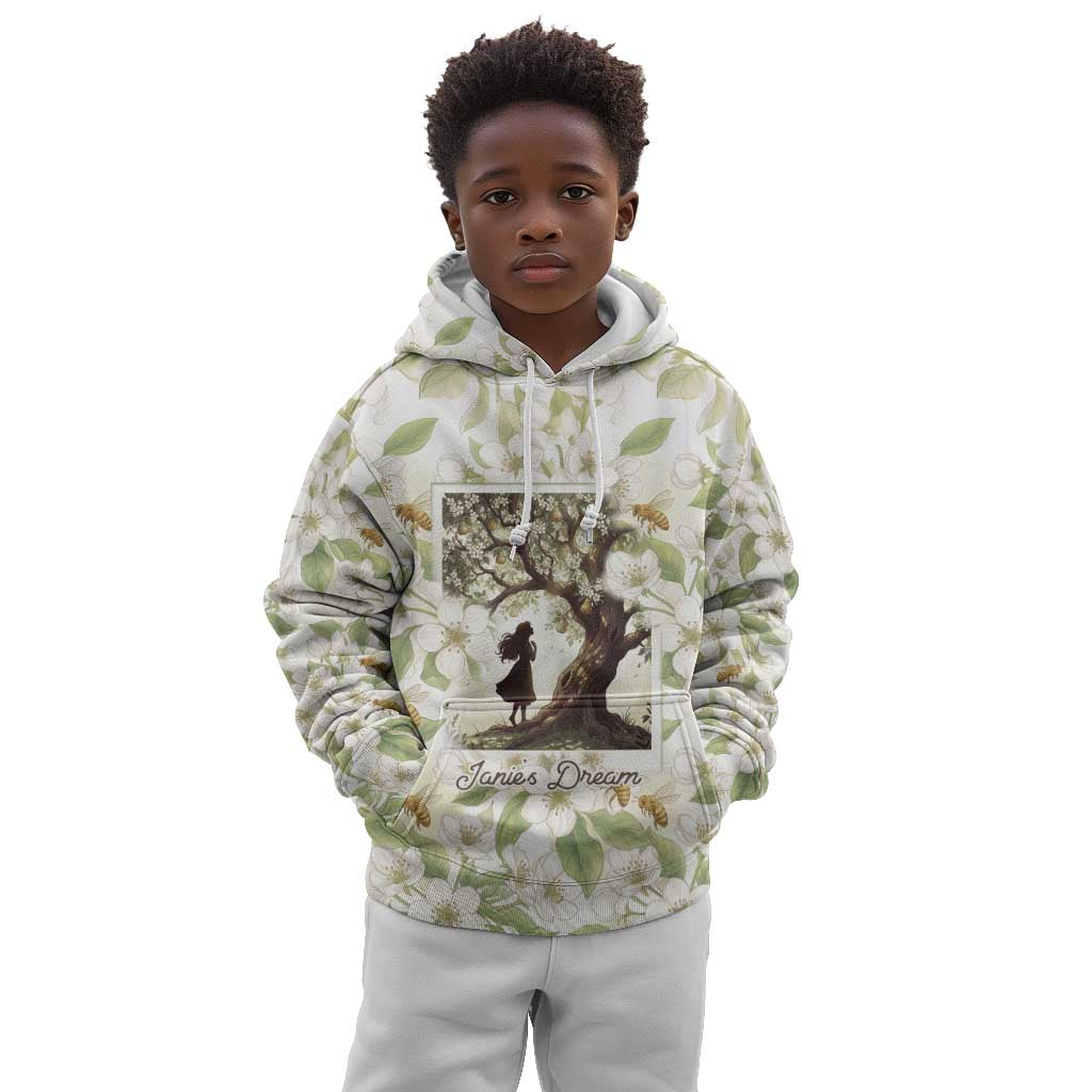 Zora Neale Hurston Kid Hoodie Floral Illustration Featuring Janie’s Dream from Their Eyes Were Watching God - African Pride