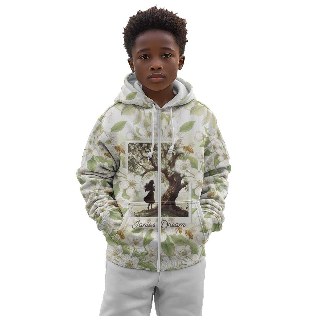 Zora Neale Hurston Kid Hoodie Floral Illustration Featuring Janie’s Dream from Their Eyes Were Watching God - African Pride