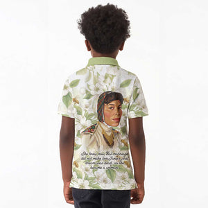 Zora Neale Hurston Kid Polo Shirt Floral Illustration Featuring Janie’s Dream from Their Eyes Were Watching God - African Pride