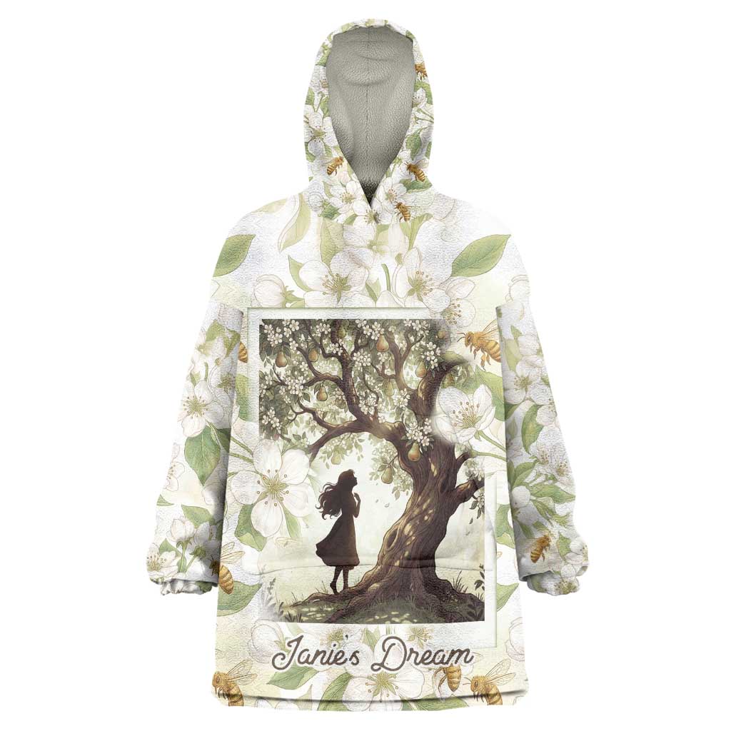 Zora Neale Hurston Kid Wearable Blanket Hoodie Floral Illustration Featuring Janie’s Dream from Their Eyes Were Watching God - African Pride