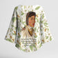 Zora Neale Hurston Kimono Sleeve Blouse Floral Illustration Featuring Janie’s Dream from Their Eyes Were Watching God - African Pride