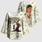 Zora Neale Hurston Kimono Sleeve Blouse Floral Illustration Featuring Janie’s Dream from Their Eyes Were Watching God - African Pride