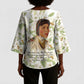 Zora Neale Hurston Kimono Sleeve Blouse Floral Illustration Featuring Janie’s Dream from Their Eyes Were Watching God - African Pride