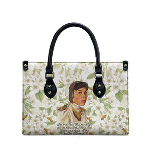 Zora Neale Hurston Leather Bag Floral Illustration Featuring Janie’s Dream from Their Eyes Were Watching God - African Pride