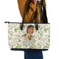 Zora Neale Hurston Leather Tote Bag Floral Illustration Featuring Janie’s Dream from Their Eyes Were Watching God - African Pride