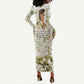 Zora Neale Hurston Long Sleeve Bodycon Dress Floral Illustration Featuring Janie’s Dream from Their Eyes Were Watching God - African Pride