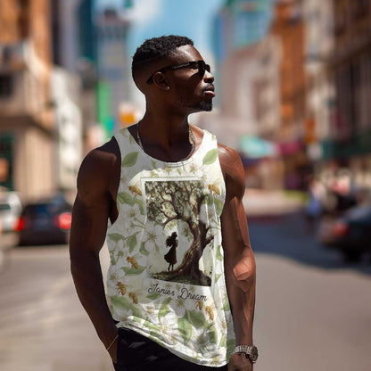 Zora Neale Hurston Men Tank Top Floral Illustration Featuring Janie’s Dream from Their Eyes Were Watching God - African Pride