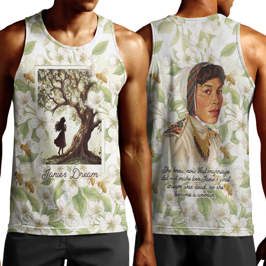 Zora Neale Hurston Men Tank Top Floral Illustration Featuring Janie’s Dream from Their Eyes Were Watching God - African Pride