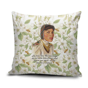 Zora Neale Hurston Pillow Cover Floral Illustration Featuring Janie’s Dream from Their Eyes Were Watching God - African Pride