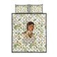 Zora Neale Hurston Quilt Bed Set Floral Illustration Featuring Janie’s Dream from Their Eyes Were Watching God - African Pride