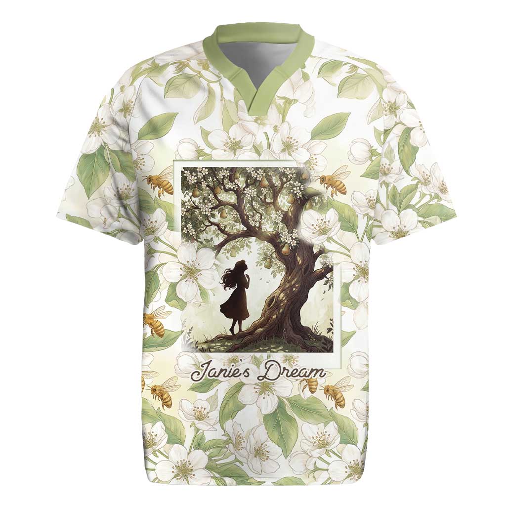 Zora Neale Hurston Rugby Jersey Floral Illustration Featuring Janie’s Dream from Their Eyes Were Watching God - African Pride