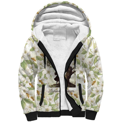 Zora Neale Hurston Sherpa Hoodie Floral Illustration Featuring Janie’s Dream from Their Eyes Were Watching God - African Pride