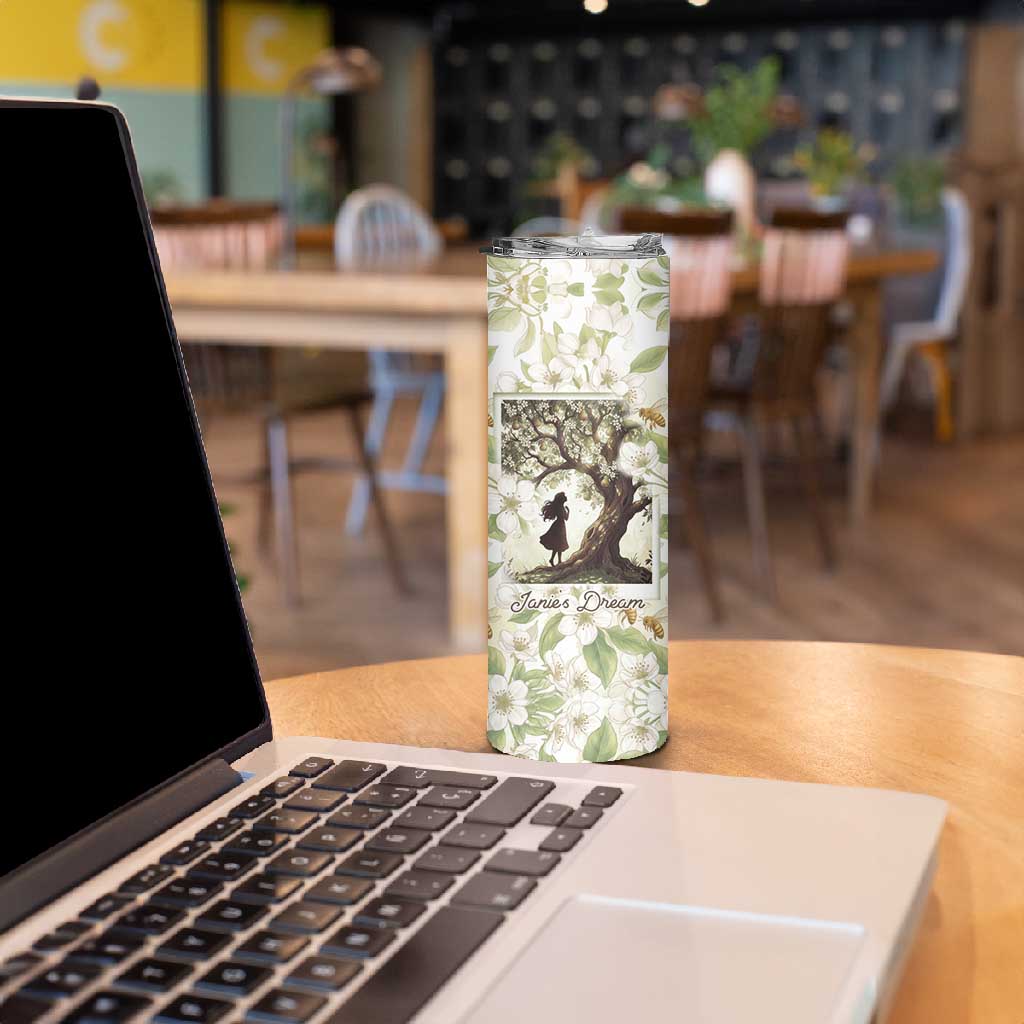 Zora Neale Hurston Skinny Tumbler Floral Illustration Featuring Janie’s Dream from Their Eyes Were Watching God - African Pride
