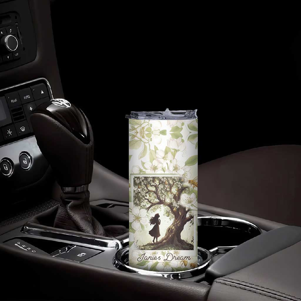 Zora Neale Hurston Skinny Tumbler Floral Illustration Featuring Janie’s Dream from Their Eyes Were Watching God - African Pride