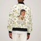 Zora Neale Hurston Sleeve Zip Bomber Jacket Floral Illustration Featuring Janie’s Dream from Their Eyes Were Watching God - African Pride