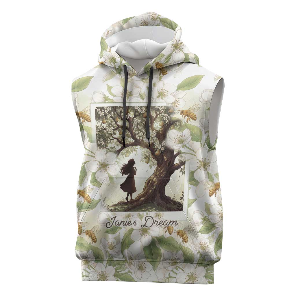 Zora Neale Hurston Sleeveless Hoodie Floral Illustration Featuring Janie’s Dream from Their Eyes Were Watching God - African Pride