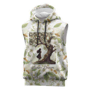 Zora Neale Hurston Sleeveless Hoodie Floral Illustration Featuring Janie’s Dream from Their Eyes Were Watching God - African Pride