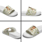 Zora Neale Hurston Slide Sandals Floral Illustration Featuring Janie’s Dream from Their Eyes Were Watching God - African Pride