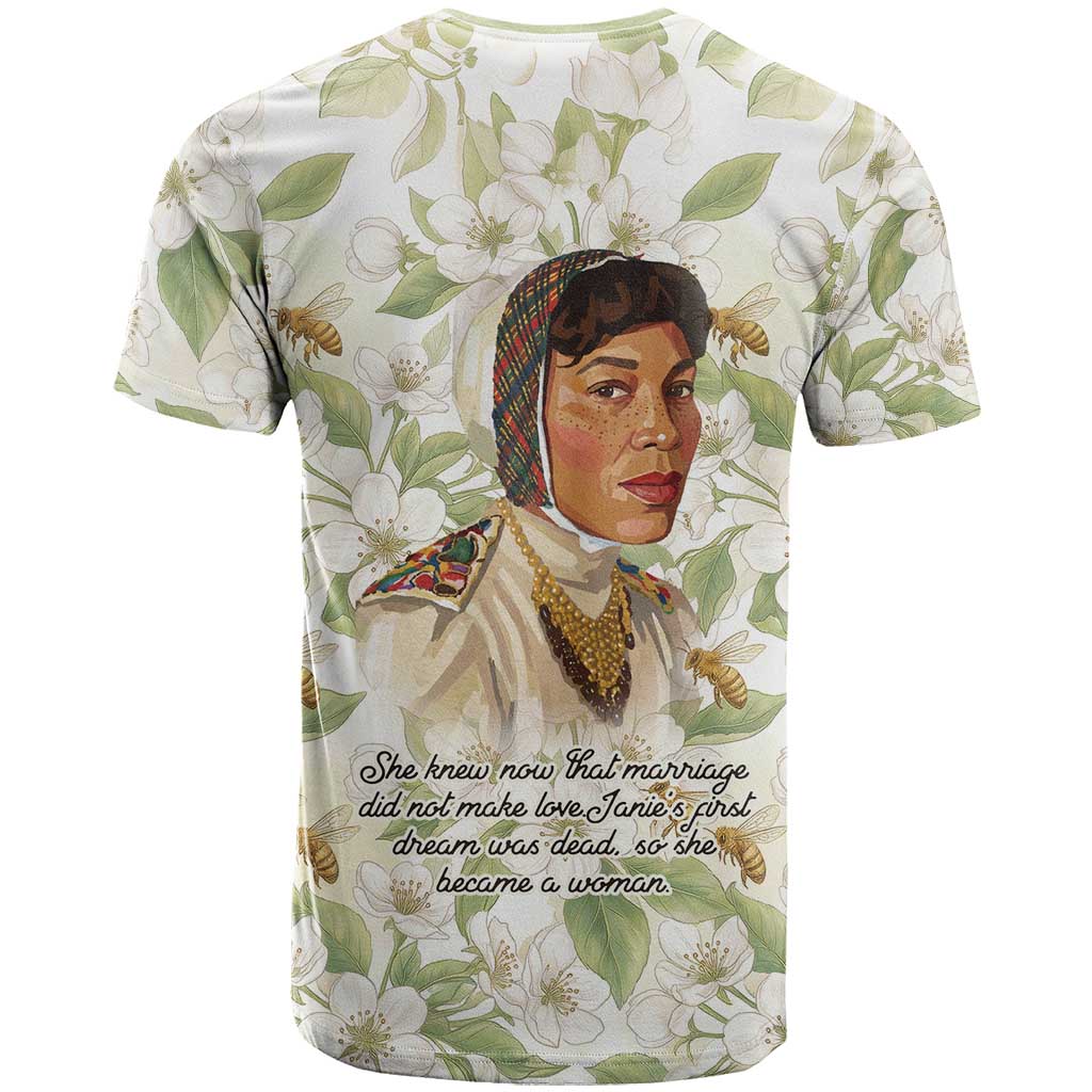 Zora Neale Hurston T shirt Floral Illustration Featuring Janie’s Dream from Their Eyes Were Watching God - African Pride