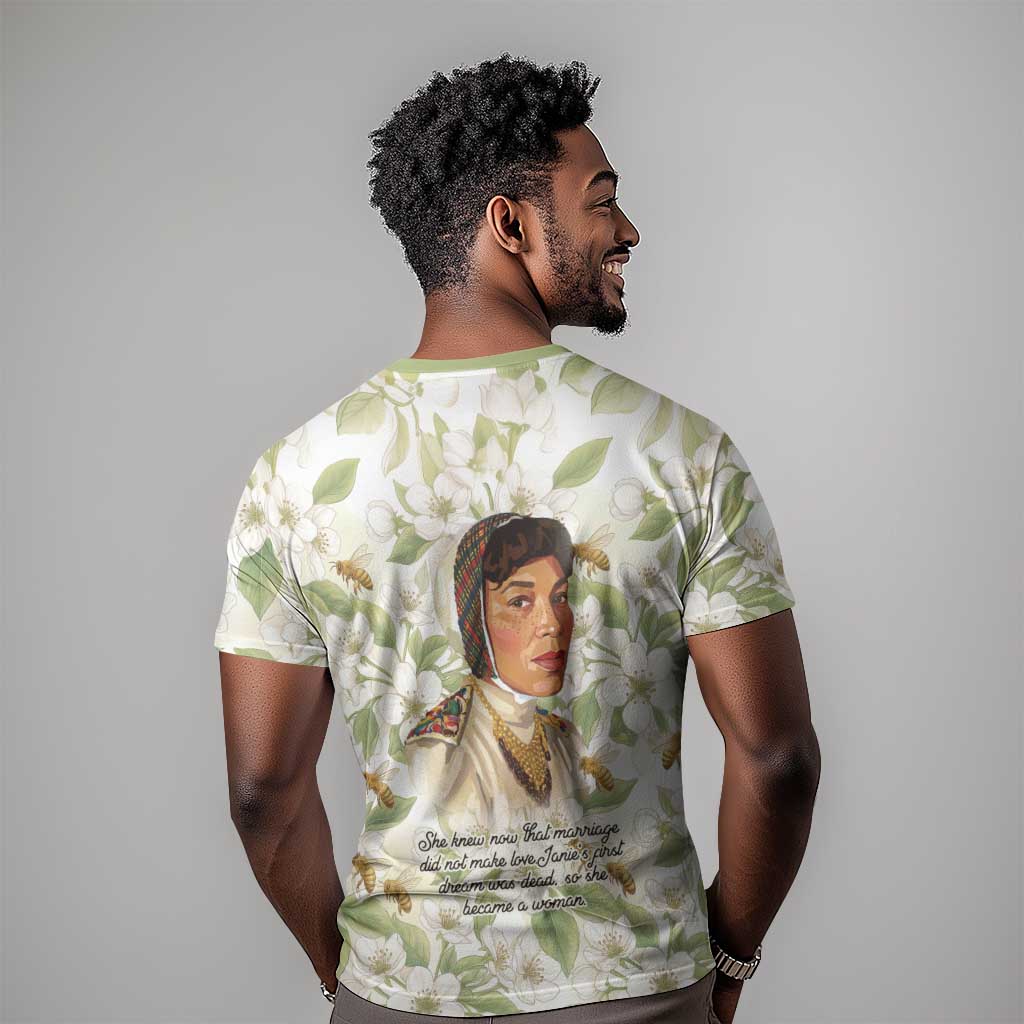Zora Neale Hurston T shirt Floral Illustration Featuring Janie’s Dream from Their Eyes Were Watching God - African Pride