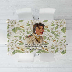 Zora Neale Hurston Tablecloth Floral Illustration Featuring Janie’s Dream from Their Eyes Were Watching God - African Pride