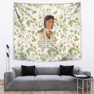 Zora Neale Hurston Tapestry Floral Illustration Featuring Janie’s Dream from Their Eyes Were Watching God - African Pride