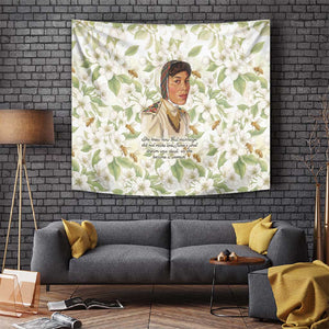 Zora Neale Hurston Tapestry Floral Illustration Featuring Janie’s Dream from Their Eyes Were Watching God - African Pride
