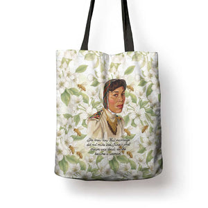 Zora Neale Hurston Tote Bag Floral Illustration Featuring Janie’s Dream from Their Eyes Were Watching God - African Pride