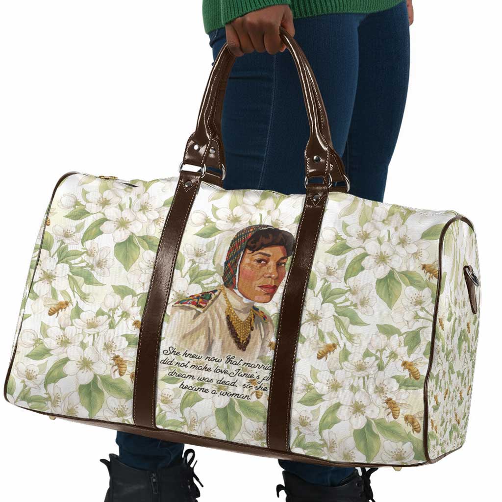 Zora Neale Hurston Travel Bag Floral Illustration Featuring Janie’s Dream from Their Eyes Were Watching God - African Pride