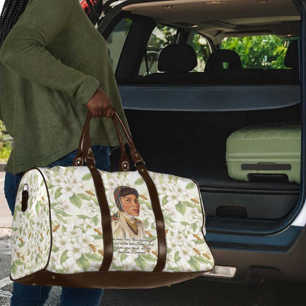 Zora Neale Hurston Travel Bag Floral Illustration Featuring Janie’s Dream from Their Eyes Were Watching God - African Pride