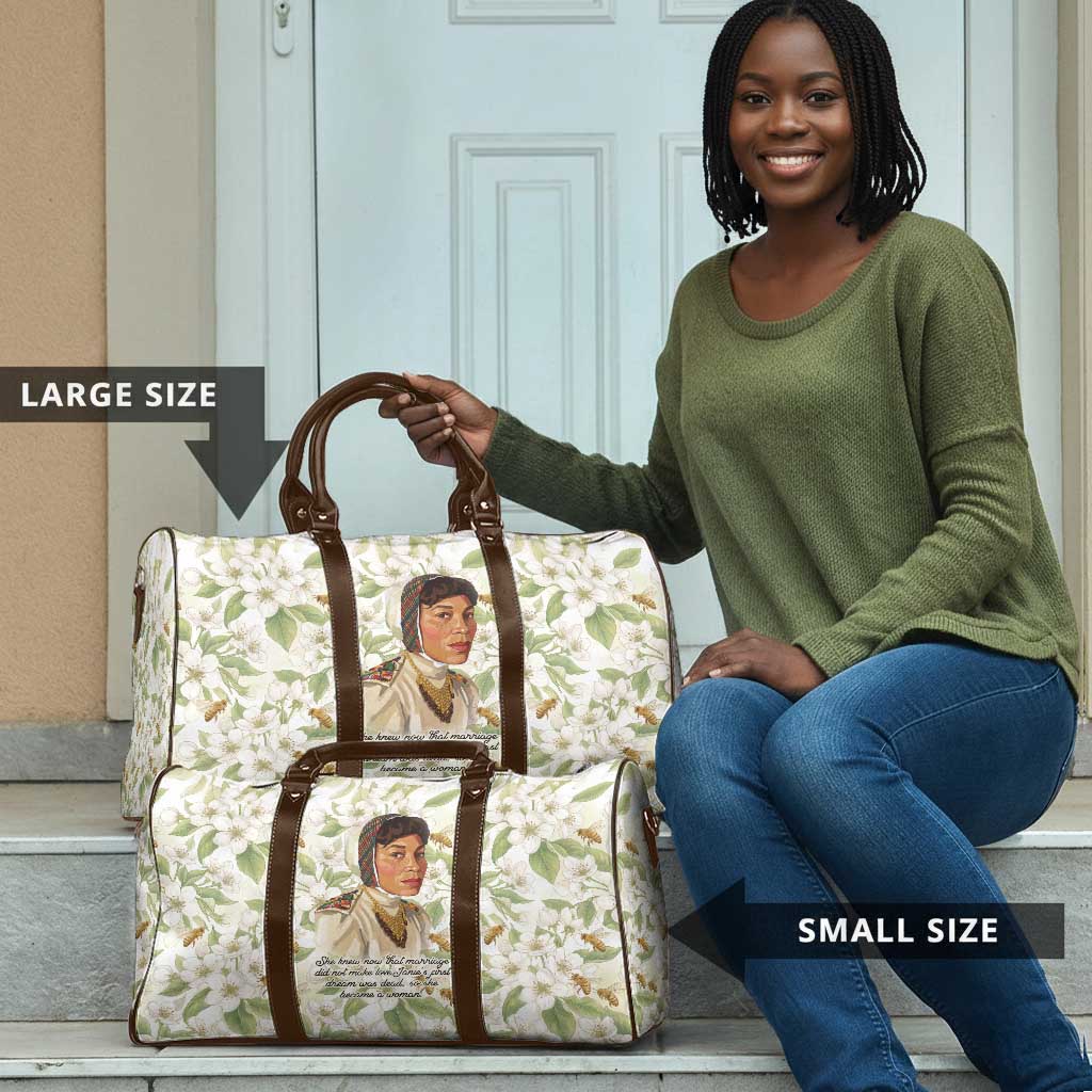 Zora Neale Hurston Travel Bag Floral Illustration Featuring Janie’s Dream from Their Eyes Were Watching God - African Pride