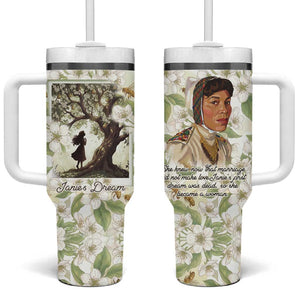 Zora Neale Hurston Tumbler With Handle Floral Illustration Featuring Janie’s Dream from Their Eyes Were Watching God - African Pride