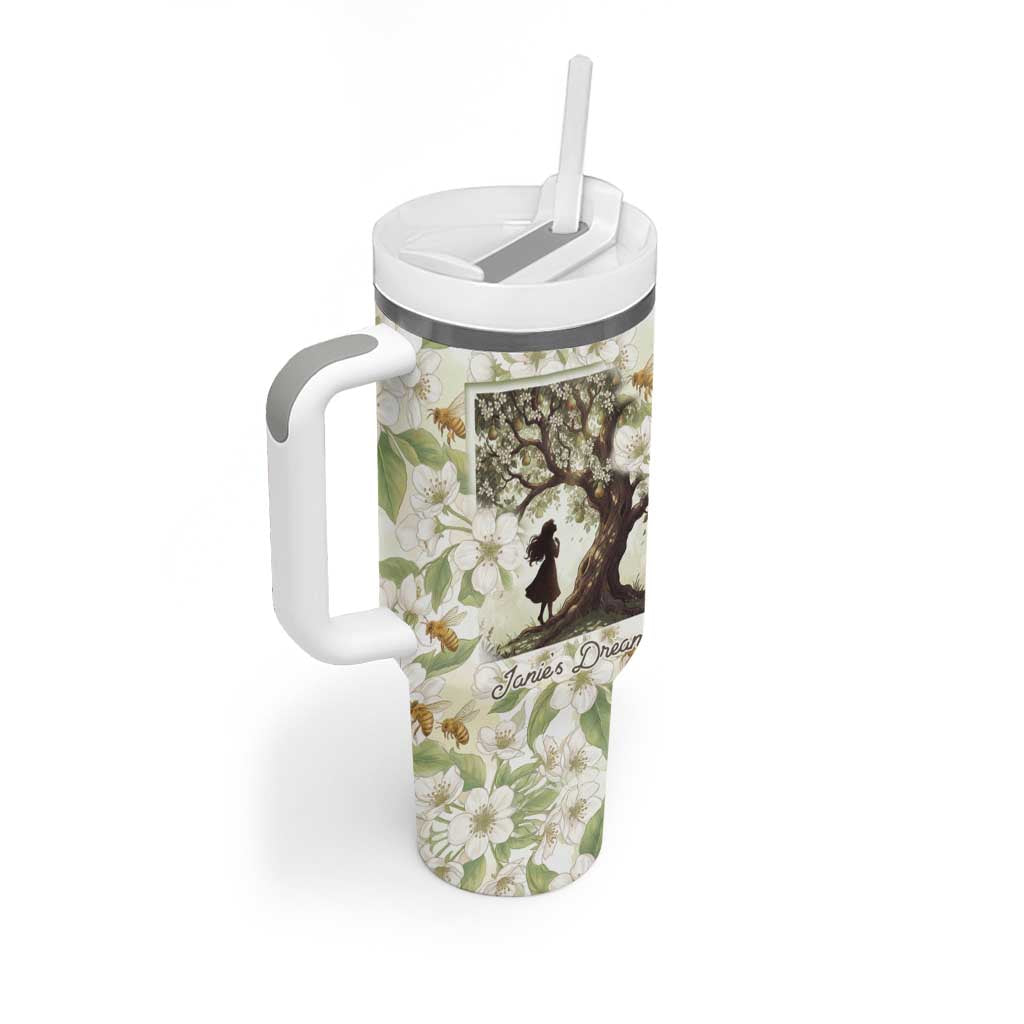 Zora Neale Hurston Tumbler With Handle Floral Illustration Featuring Janie’s Dream from Their Eyes Were Watching God - African Pride