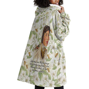 Zora Neale Hurston Wearable Blanket Hoodie Floral Illustration Featuring Janie’s Dream from Their Eyes Were Watching God - African Pride