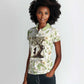 Zora Neale Hurston Women Polo Shirt Floral Illustration Featuring Janie’s Dream from Their Eyes Were Watching God - African Pride