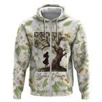 Zora Neale Hurston Zip Hoodie Floral Illustration Featuring Janie’s Dream from Their Eyes Were Watching God - African Pride