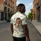 Zora Neale Hurston Zipper Polo Shirt Floral Illustration Featuring Janie’s Dream from Their Eyes Were Watching God - African Pride